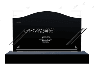 Serpentine - Bird Cross Headstone memorial design preview