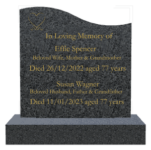 Left Wave - In Loving Memory 6 memorial design preview