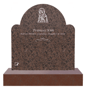 Headstone 17 - Heart memorial design preview