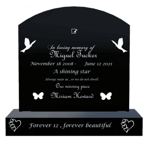 Curved Top - In Loving Memory 12 memorial design preview