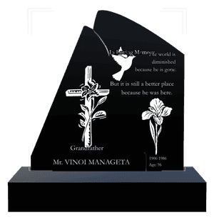 Headstone 12 - In Loving Memory 2 memorial design preview