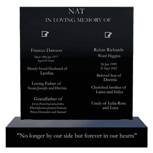 Square - Loving Father 6 memorial design preview