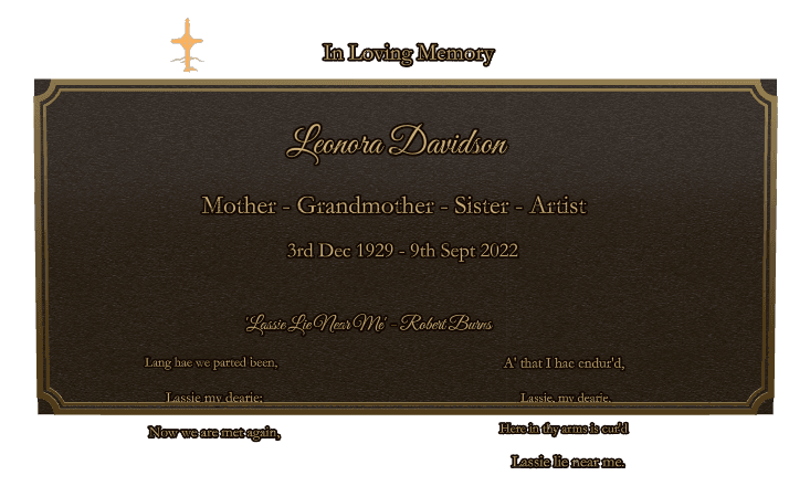 Rectangle (landscape) Bronze Plaque – Mother Memorial preview
