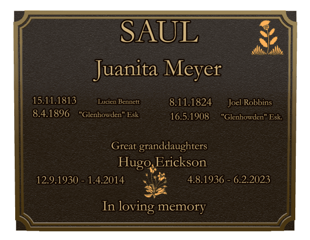 Rectangle (landscape) Bronze Plaque – flower and flowers preview