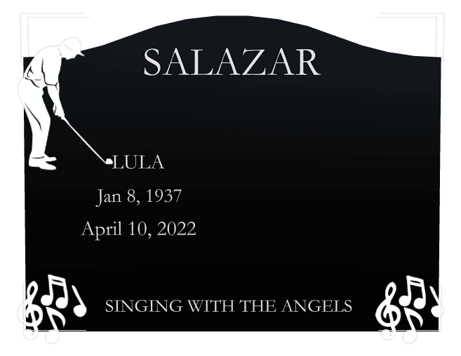 Serpentine Laser-Etched Black Granite Headstone – With The Angels preview