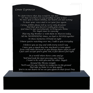 Left Wave - Son 2 memorial design preview