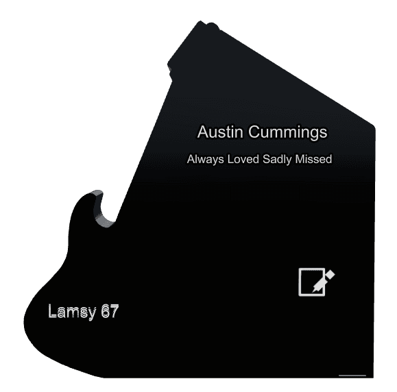Laser-Etched Black Granite Headstone – Always Loved Sadly Missed preview