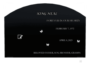 Curved Top - Forever in Our Hearts 2 memorial design preview