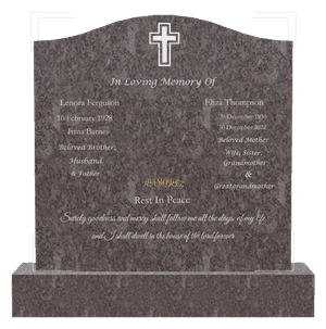Serpentine - Surely Goodness And Mercy Shall Follow me Headstone memorial design preview