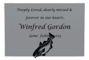 Rectangle Landscape Forever in Our Hearts 14 memorial design preview