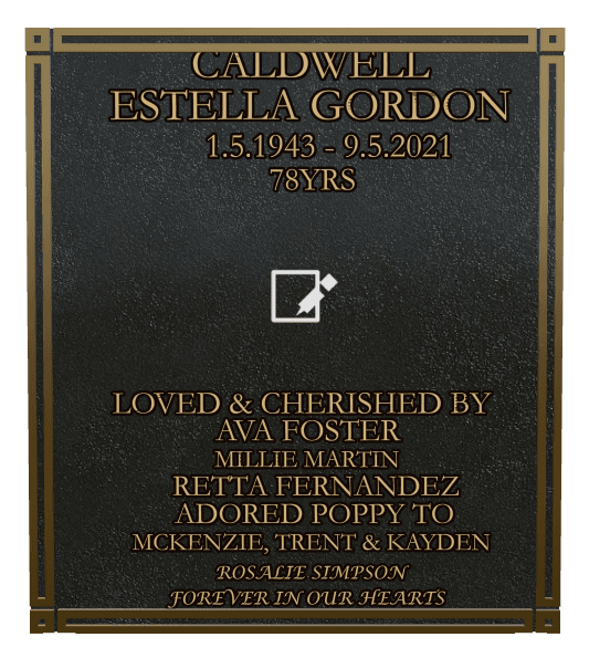 Rectangle (portrait) Bronze Plaque – Daughter Memorial preview
