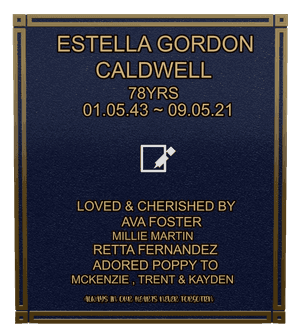 Rectangle Portrait Always in Our Hearts memorial design preview