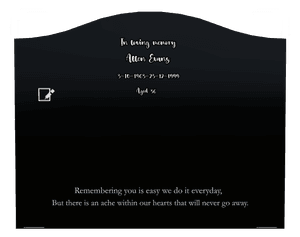Serpentine - In Loving Memory 88 memorial design preview