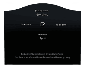 Serpentine - In Loving Memory 89 memorial design preview