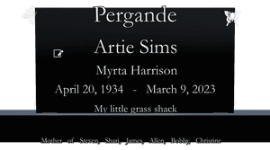 Square - James Headstone memorial design preview