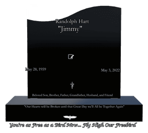 Right Wave - Beloved Son memorial design preview
