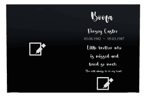 Rectangle Landscape Peter Plaque memorial design preview