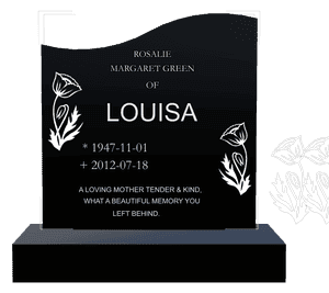 Right Wave - Loving Mother Headstone memorial design preview