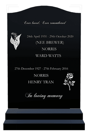 In loving memory memorial design preview