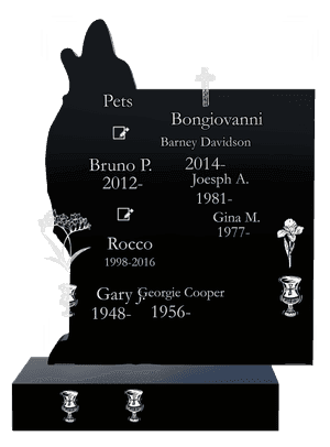 Headstone 10 - Flower memorial design preview