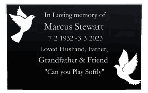 Rectangle Landscape in Loving Memory 58 memorial design preview