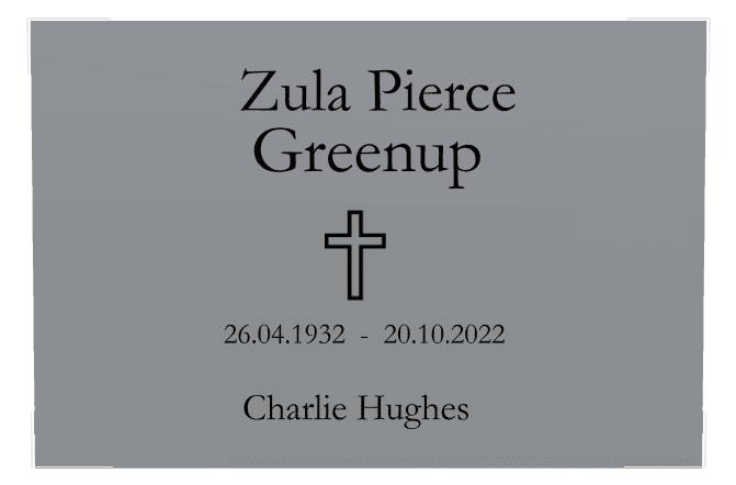 Rectangle (landscape) Stainless Steel Plaque – cross preview