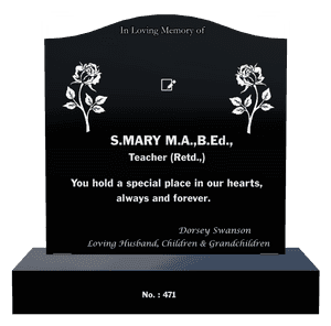 Husband Memorial memorial design preview