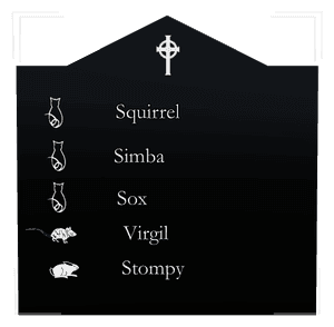 Gable - Bird Cat memorial design preview