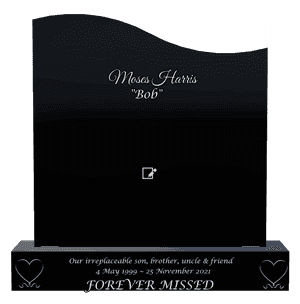 Left Wave - James memorial design preview