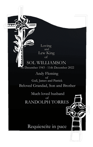 Left Wave - Much Loved 3 memorial design preview