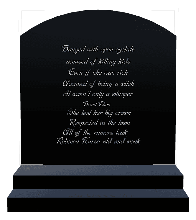 Curved Top Laser-Etched Black Granite Headstone – Nurse preview