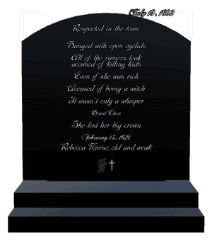 Curved Top - Flower 4 memorial design preview