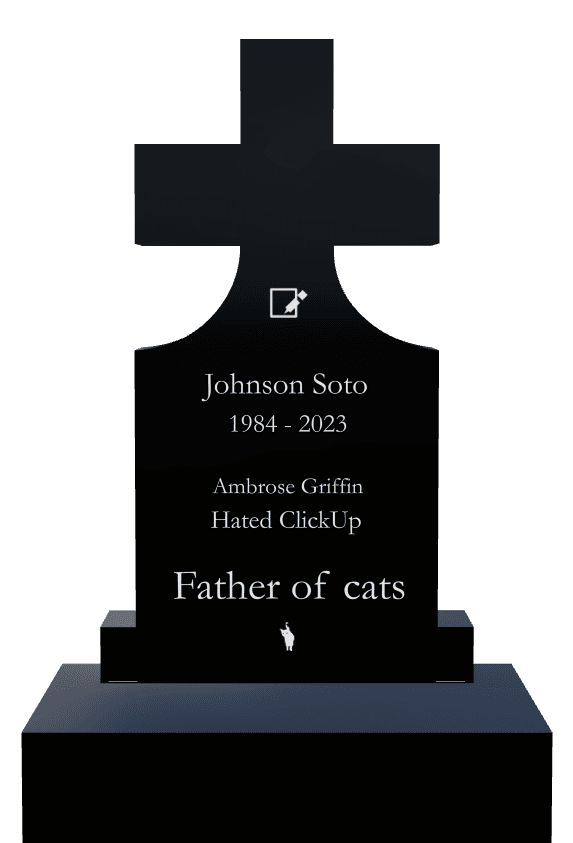 Laser-Etched Black Granite Headstone – Cat preview