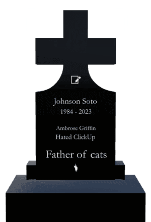 Headstone 25 - Cat memorial design preview