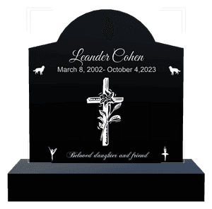 Curved Gable - Trust in The Lord With All Your Heart memorial design preview