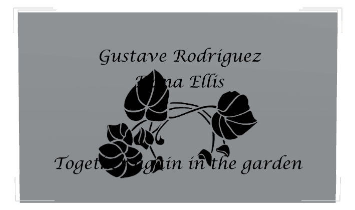 Stainless Steel Plaque Stainless Steel Plaque – Flower preview