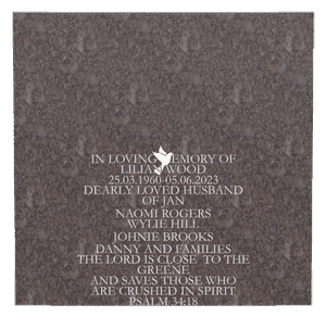 Rectangle Landscape in Loving Memory 59 memorial design preview