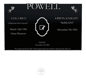 Square - Reunited in Heaven memorial design preview