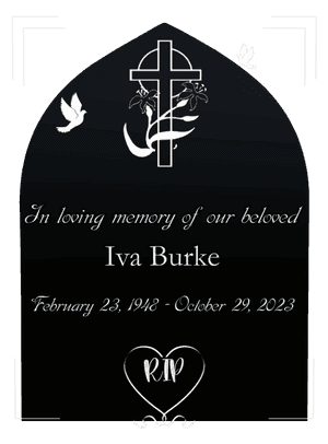 Headstone 20 - In Loving Memory memorial design preview