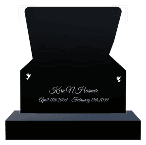 Headstone 43 - Dove memorial design preview