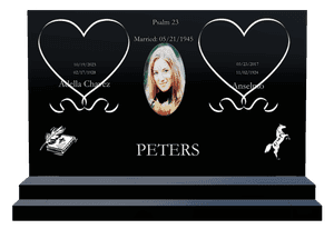 Square - Psalm 23 memorial design preview