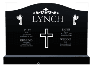 Serpentine - Angel Cross Headstone memorial design preview