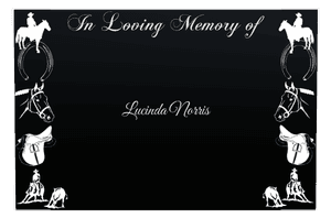 Rectangle Landscape in Loving Memory 62 memorial design preview