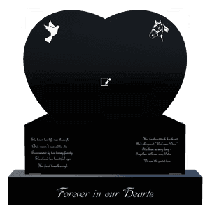 Headstone 27 Forever in Our Hearts 5 memorial design preview