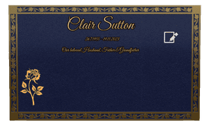Husband Memorial memorial design preview