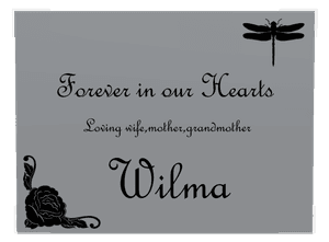 Stainless Steel Plaque - Loving Wife memorial design preview