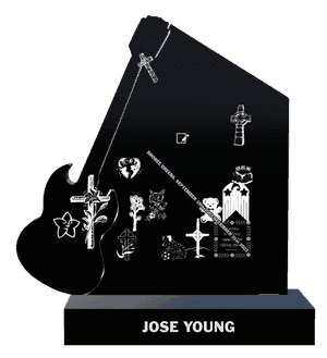 Headstone 3 - Bird Dog memorial design preview