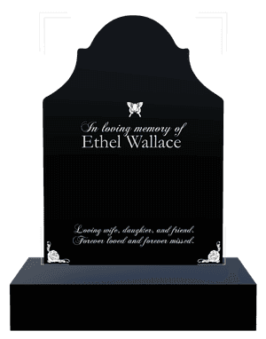 Headstone 31 - Loving Wife memorial design preview