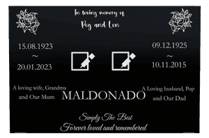 Rectangle Landscape Loving Husband 9 memorial design preview