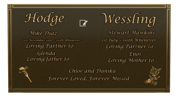 Rectangle (landscape) Bronze Plaque – flower preview